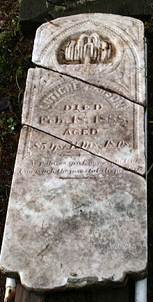 Letitia Carson's Headstone at Stephens Cemetery, South Myrtle Creek, Oregon