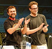 Joe Lo Truglio and Seth Rogen at the 2010 San Diego Comic-Con International in San Diego, California.