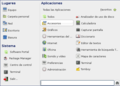 MintMenu, La barra de menú al Linux Mint.