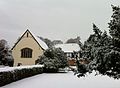 Prittlewell Priory, Southend-on-Sea, in the snow
