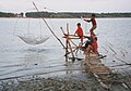 Shore operated lift nets, Danube, Braila, Romania, 1998