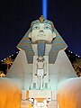 Great Sphinx of Giza and the Luxor Sky Beam