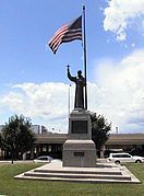 Statue du père Hennepin à Minneapolis, États-Unis.