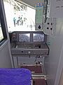 Interior of the driving cab