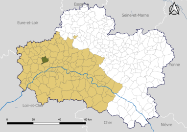 Ormes dans l'arrondissement d'Orléans en 2020.