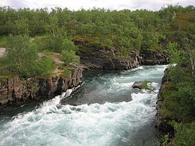 Canionul râului Abiskojåkka