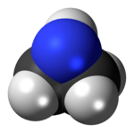 Struttura 3D van der Waals dell'aziridina