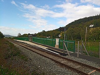 <span class="mw-page-title-main">Dolgarrog railway station</span> Railway station in Conwy, Wales