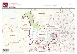 <span class="mw-page-title-main">Electoral district of Moggill</span> State electoral district of Queensland, Australia