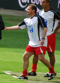 Westley managing Stevenage Borough in the 2009 FA Trophy final Graham Westley 1.png