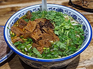 <span class="mw-page-title-main">Beef noodle soup</span> Taiwanese beef noodle soup