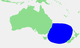 Localizatzione de su mare de Tasmània