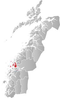 Kart som viser Lurøy kommune.