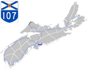 <span class="mw-page-title-main">Nova Scotia Highway 107</span> Highway in Nova Scotia