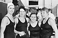 Rita Kroon, Judith de Nijs, Marianne Heemskerk en Ineke Tigelaar in 1963