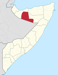 Location in Somalia