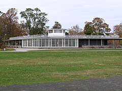 Pavilion, from the south