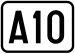 Cartouche signalétique représentant l'A10