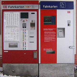 <span class="mw-page-title-main">Ticket machine</span> Vending machine that produces paper or electronic tickets