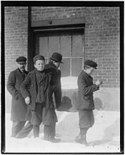 Boys going to work, 1910