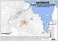 Geographical distribution of Brisbane's population of Korean origin.