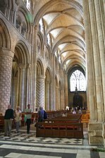 Catedral de Durham, enteramente con bóveda de crucería