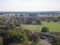 Bridge over the River Elbe near Wittenberg