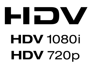 <span class="mw-page-title-main">HDV</span> Magnetic tape-based HD videocassette format for camcorders