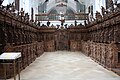 Chorgestühl in der ehemaligen Klosterkirche der Kartause in Buxheim bei Memmingen