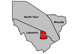 Location of Saku Constituency in Marsabit County