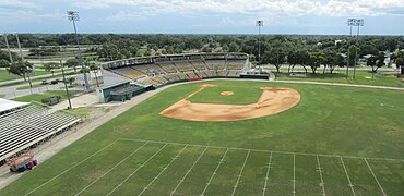 Looking down on Tinker field from The Florida Citrus Bowl.