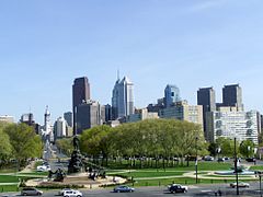 From the northwest at the Philadelphia Museum of Art, 2006