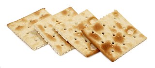 <span class="mw-page-title-main">Saltine cracker</span> American salted square cracker