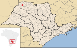 Localização de Jales em São Paulo