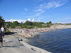 Lilleskagen på Hvasser er en av kommunens største og mest populære badestrender. Foto: Karl Ragnar Gjertsen