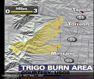 <span class="mw-page-title-main">Trigo Fire</span> Wildfire in New Mexico, United States