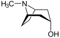 de: Struktur von alpha-Tropanol; en: Structure of alpha-tropanol