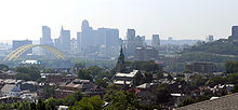 Bellevue is 3 miles (4.8 km) from Downtown Cincinnati. Bellevue-Kentucky.jpg