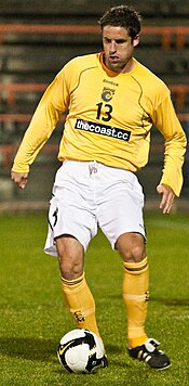 Doig playing for Central Coast Mariners in 2009. Chris Doig.jpg