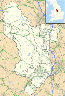 Map showing the location of Treak Cliff Cavern