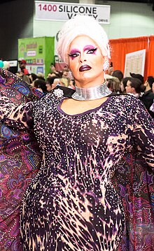 Photograph of a drag performer