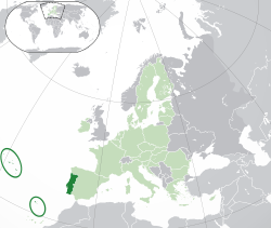 Location of Portugal