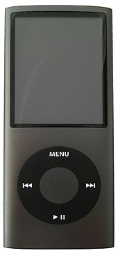 4th generation iPod Nano IPod Nano 4G black crop.jpg