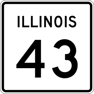 <span class="mw-page-title-main">Illinois Route 43</span> North-south state highway in Illinois, US