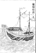 Bateau pont en cuir, Gujin Tushu Jicheng