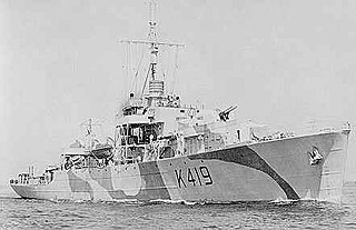 HMCS <i>Kokanee</i> River-class frigate of the Royal Canadian Navy