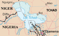 Frontières nationales autour du lac Tchad.