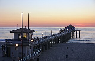 <span class="mw-page-title-main">Manhattan Beach Pier</span> Historic site in Manhattan Beach, California