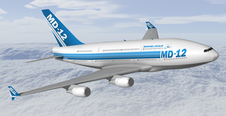 <span class="mw-page-title-main">McDonnell Douglas MD-12</span> Planned double-deck wide-body airliner, never produced