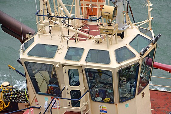 Roof of a tugboat